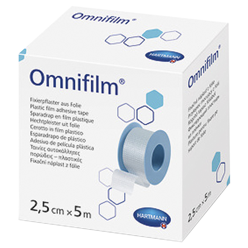 Пластир фіксуючий з прозорої плівки Omnifilm® 2,5 см х 5 м 1шт